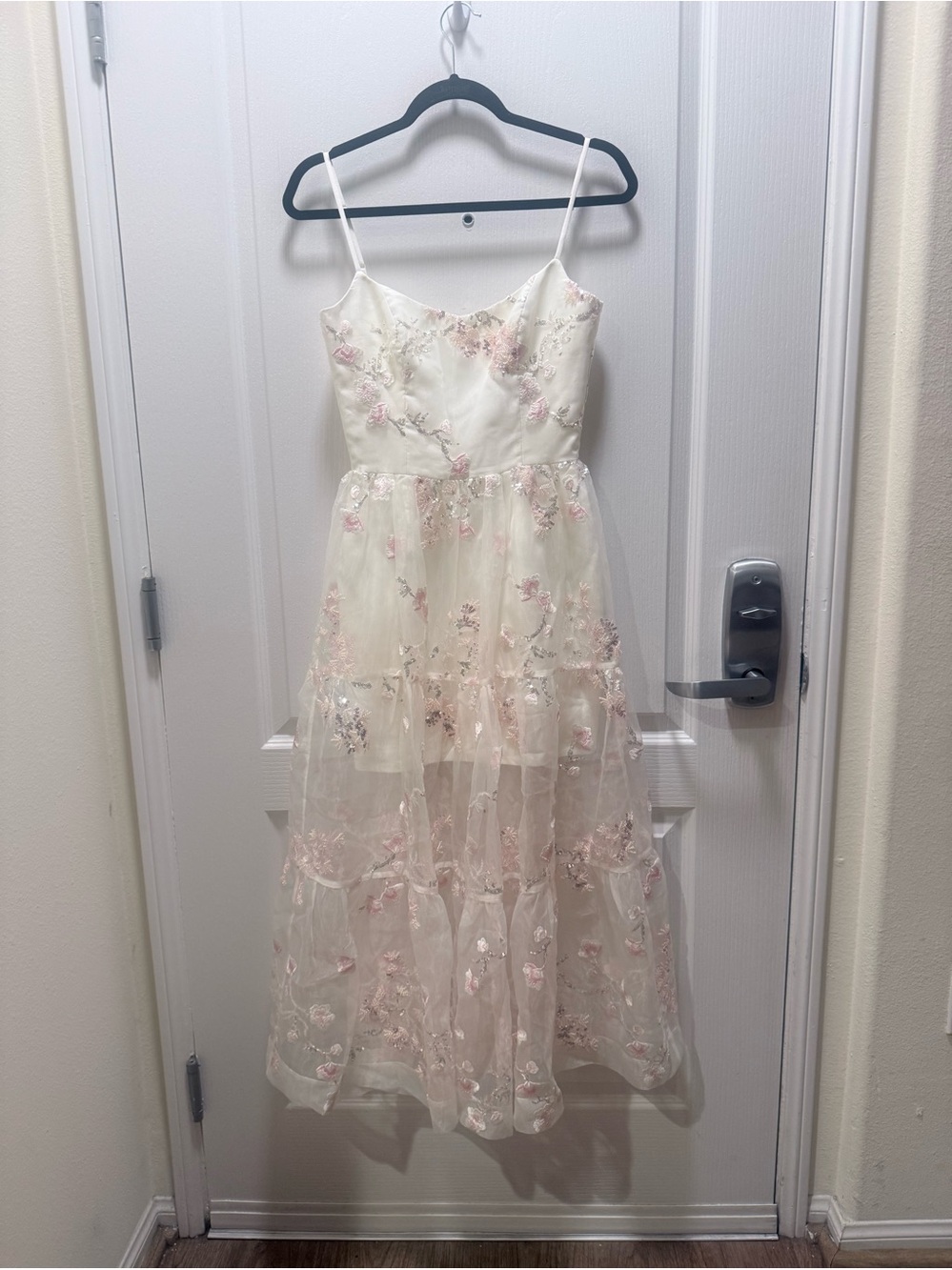 Helsi Adela Embroidered Mesh A-Line Midi Dress Size XS NWT - Picture 6 of 9
